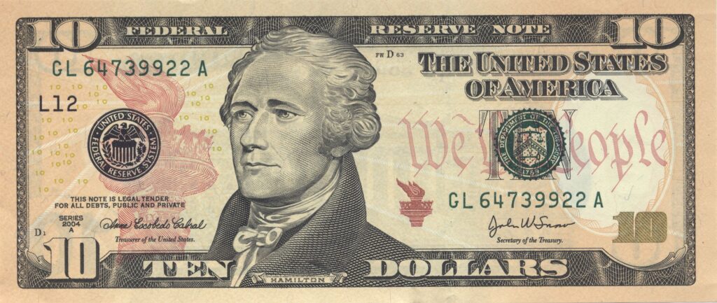 10 Dollar Bill