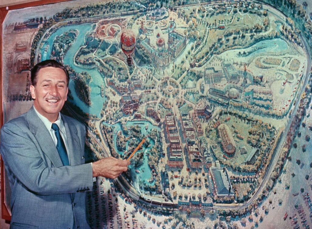 Walt Disney Disneyland map