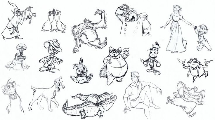 drawings of disney characters